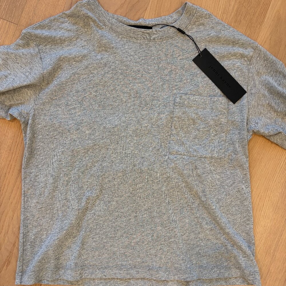 Jenni Kayne - Vintage Pocket Tee - NWT - Grey XS - Picture 5 of 5